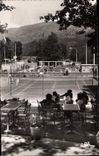 Modern Postcard Ax Tennis Thermal baths the park of Spain its tennis and its swimming pool climatisee seen terrace of the shelter