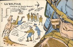 Vintage Postcard Militaria Puzzle the stunt-flying Pleasures of High School