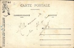 CPA Puzzle Militaria Essai de decollage Aviation Avion 