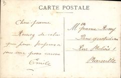 Vintage Postcard Puzzle Militaria Bag with the back Zouaves