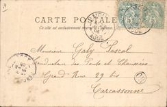 Vintage Postcard Tree Boulou Traboucaires Oak