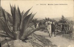 Vintage Postcard Toulon Mourillon Zoological gardens Children