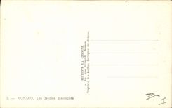 Modern Postcard Monaco exotic gardens