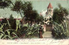 Vintage Postcard Islands of Holy Lerins Honorat Entered of the cloister