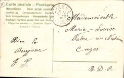 CPA Fantaisie Ange Lettres Lettre M