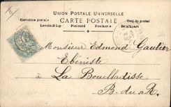 Vintage Postcard Fantasy Woman Letters Letter F P