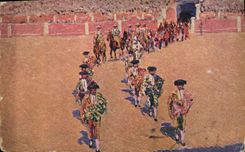 CPA Corrida Course de taureaux Bertuchi 