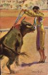 Vintage Postcard Bullfight Bullfight One by el lo Alio To salt