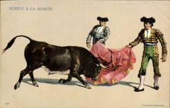 CPA Corrida Course de taureaux Suerte a la Alimon 