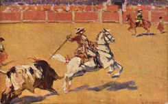 CPA Corrida Course de taureaux Bertuchi 