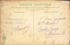 CPA Militaria La vie du marin Ecole de fanionnage