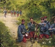 CPA Militaria La mitrailleuse