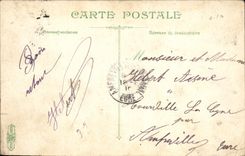 Vintage Postcard Militaria Infantry Departure of persons on leave