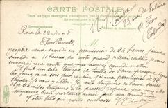 CPA Militaria Infanterie Depart de permissionnaires