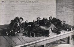 Vintage Postcard Militaria With the barracks the low side of the police station