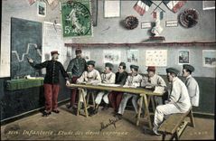 CPA Militaria Infanterie Etude des eleves caporaux