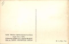 CPA Cinema Les Trois Mousquetaires Alexandre Dumas Auguste Maquet 
