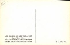 CPA Cinema Les Trois Mousquetaires Alexandre Dumas Auguste Maquet 