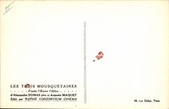 CPA Cinema Les Trois Mousquetaires Alexandre Dumas Auguste Maquet 