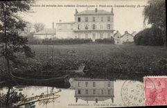 Vintage Postcard Cinema Old people's home of the Stage actors has Pont with the Ladies Couilly Administration Seen on the park