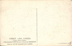 CPA Cinema Les Trois Mousquetaires Alexandre Dumas Auguste Maquet