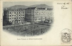 Vintage Postcard Nice Lawn Tennis and Hotel Continental