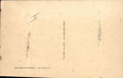 Vintage Postcard Ax Thermal baths Tennis
