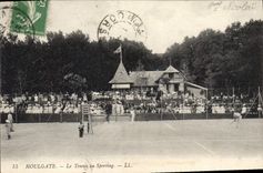 Vintage Postcard Houlgate Tennis in Sporting