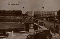 CPA Tennis Deauville La plage fleurie Automobile Rue Gontault Biron 