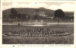 Vintage Postcard Vittel Tennis the CAP seen of the hermitage
