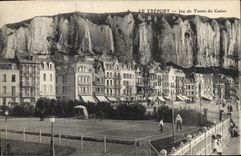 Vintage Postcard Tennis Treport Play of tennis of the casino