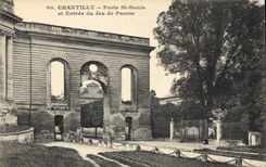 Vintage Postcard Tennis Chantilly Carries St Denis and entry of the play of palm