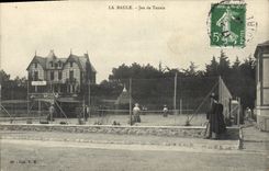 Vintage Postcard La Baule Play of Tennis