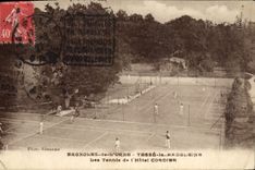 Vintage Postcard Tennis Motors of the Tesse Flowering ash the Madeleine tennis of the hotel Rope-maker