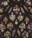 CPA Puzzle Cathedrale Vitraux 