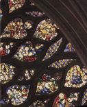 CPA Puzzle Cathedrale Vitraux 