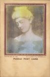 Vintage Postcard Puzzle Post Card Femme Rules Portrait (seen different recto back) SIGNAL