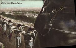 Vintage Postcard Militaria Puzzle In the trenches