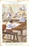 Vintage Postcard Enfant the morals of Pierrot per Geoffroy Listen to and respect cos main Ecole
