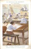CPA Enfant La morale de Pierrot par Geoffroy Ecoutez et respectez cos maitres Ecole 