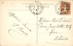 Vintage Postcard Tree Drill of Slow under wood Road of Brudour