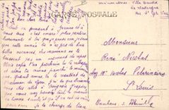 Vintage Postcard Tree St Cyr on Sea VAr Bowlers under the large pine of the Port of Allon Game of bowls