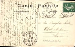 Vintage Postcard Chaville Tree the oak of the virgin