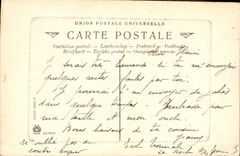 Vintage Postcard Tree Under wood