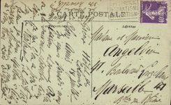 Vintage Postcard Greoux Flowers the Baths Fountain Water-cure establishment