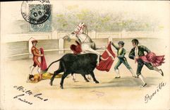 CPA Corrida Course de taureaux 