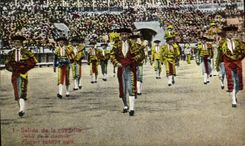 CPA Corrida Course de taureaux Salida de la cuadrilla 