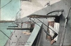 Vintage Postcard Militaria Sailors life of the sailor the cook