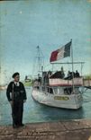 Vintage Postcard Militaria Sailors life of the sailor Sentry to the small row