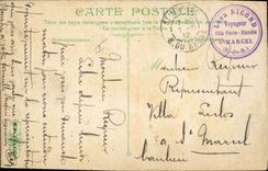 Postal Militaria Marineros la vida del marinero Cargamento de un cañón de 100mm